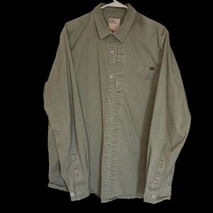 5.11 Tactical Mens Snap Up Ranger Green Long Sleeve Shirt SZ L
